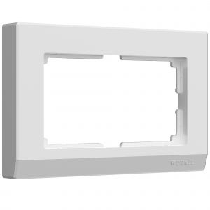 Рамка для двойной розетки Werkel WL03-Frame-01-DBL- white (белый)