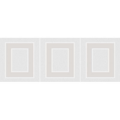 Плитка MLD/A68/15000  Вилланелла Геометрия белый декор15x40
