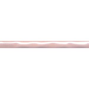Плитка PWB001 Фоскари розовый волна бордюр 25x2