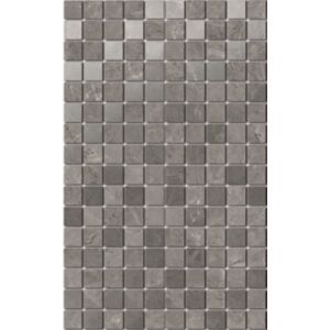 Плитка ММ6361 Гран Пале серый мозаичный декор 25х40