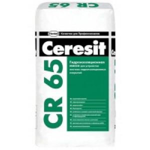Цементный гидроизоляц. материал CERESIT Waterproof CR-65 20кг.