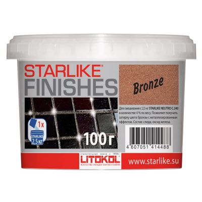 Добавка к затирке Litochrom STARLIKE bronze 100г