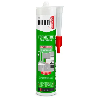 Герметик KUDO силикон. санитарный б/цв 280мл