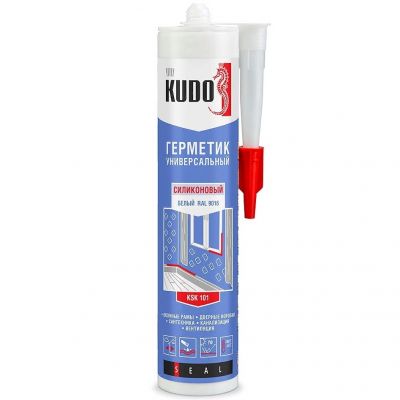 Герметик KUDO силикон. универсальный белый 280мл