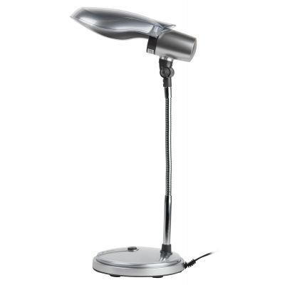Лампа настольная ЭРА NE-301-E27-15W-S пластик серебро