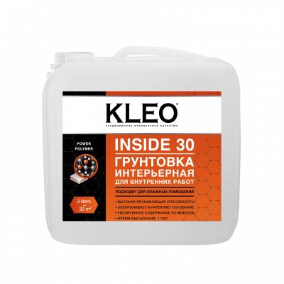Грунтовка интерьерная для внутренних работ KLEO INSIDE 30.3 кг