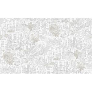 Обои Индустрия City Life 167215-91 виниловые на флизелине 1,06х10,05м серый