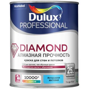 Краска Dulux Professional Diamond фасадная гладкая матовая для минеральных и деревянных поверхностей BС 2,25л.