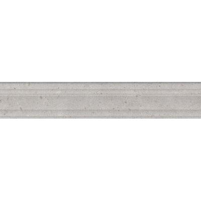 Плитка BLF010R Бордюр Риккарди серый светлый матовый структура обрезной 40х7,3