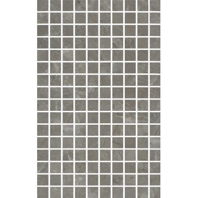 Плитка MM6434 Декор Кантата мозаичный серый глянцевый 25х40