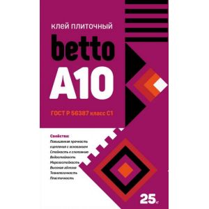 Клей плиточный БЕТОНИТ Betto А 10   25 кг