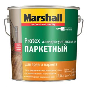 Лак Marshall Protex Паркетный полуматовый 2,5л.